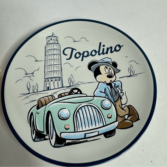 NWT. Disney Epcot Italy plates. Disney Parks Epcot World Showcase Italy Topolino - Picture 6 of 9
